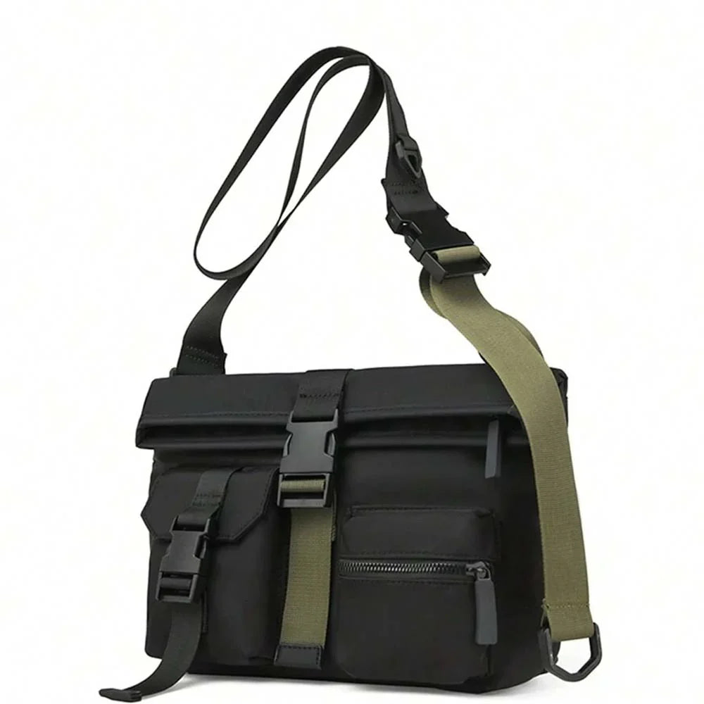 Trendy Multi-Layer Crossbody Shoulder Bag  with double pocket