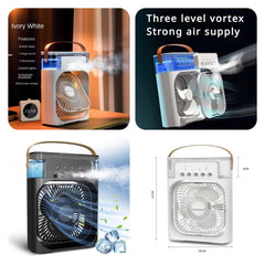 Portable Air Conditioner Water Mist Cooler Fan