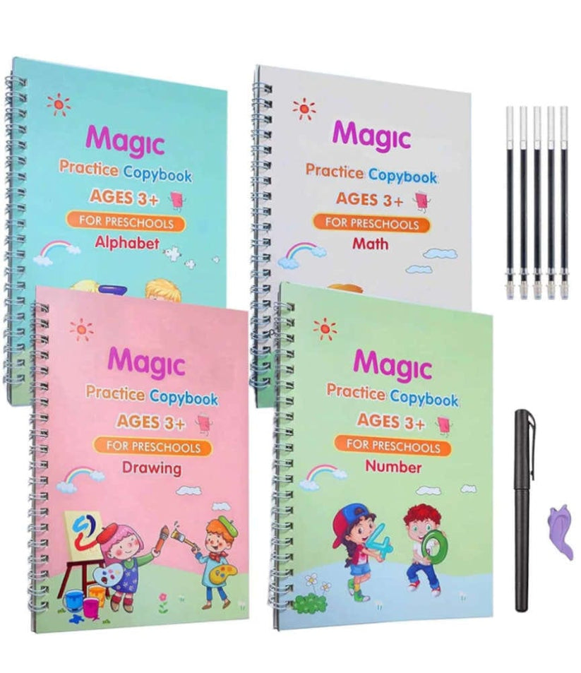 Magic Practice Book for Children -( Pack of 4 )