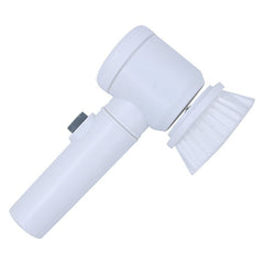 5 in 1 Magic Brush Electric Magic Brush Multifunctional Magic Brush with 5 Brush Heads Charging Cord for Home, Kitchen Tiles, Carpet Sink Wash Basin Bath Shower