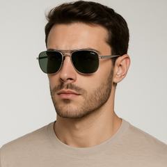 Sunglasses – Elite Green Lens Aviators glasses