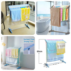 Premium Space-Saving Mobile Towel Rack
