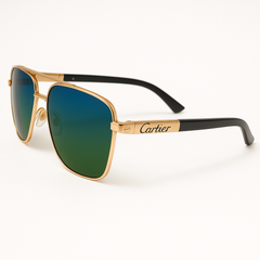Stylish Gold Aviators Sunglasses