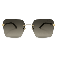 Gold Frame Gradient Sunglasses