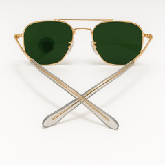 Gold Frame Aviator Sunglasses