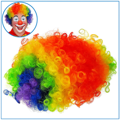 Colorful Curly Clown Wig – Funny Afro Costume Wig for Parties & Dress-Up