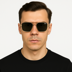 Classic Gold Arm Sunglasses UV Protection