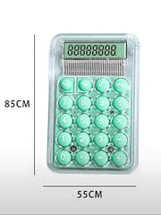 Mini Pocket Calculator – Transparent Design with Soft Round Buttons