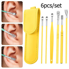 6 Pcs Ear Wax Cleaning Tool Pouch