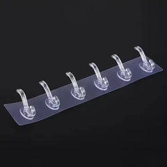 Crystal Clear Multi-Hook Organizer Strip (pack of 5)